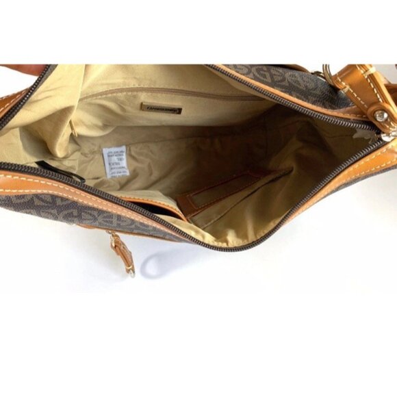 Giani Bernini Block Signature Hobo Handbag New With Tags Minor Imperfection - Picture 5 of 8